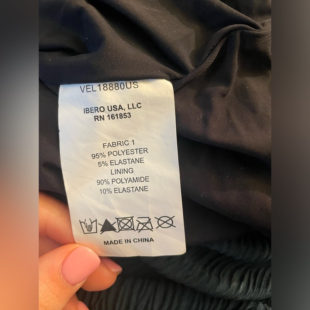 Brand New PatBO Textured Velvet Lace-Up Dress in Prussian Green Size 4 - Picture 13 of 16